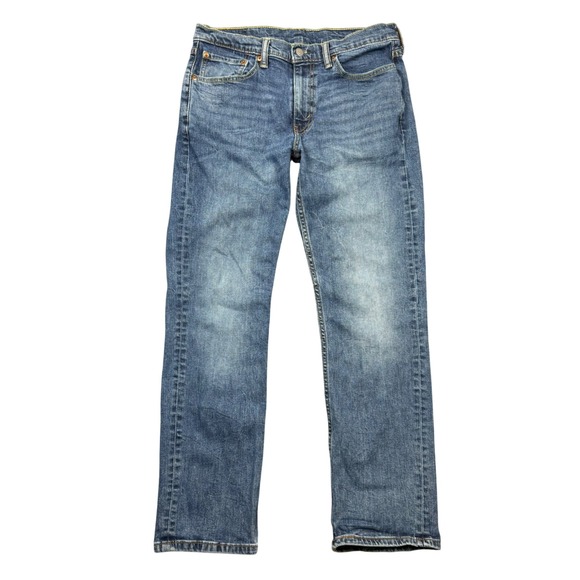Levi's Other - Levis 514 Straight Fit Jeans Men 32x30 Blue Medium Wash Denim Stretch Faded